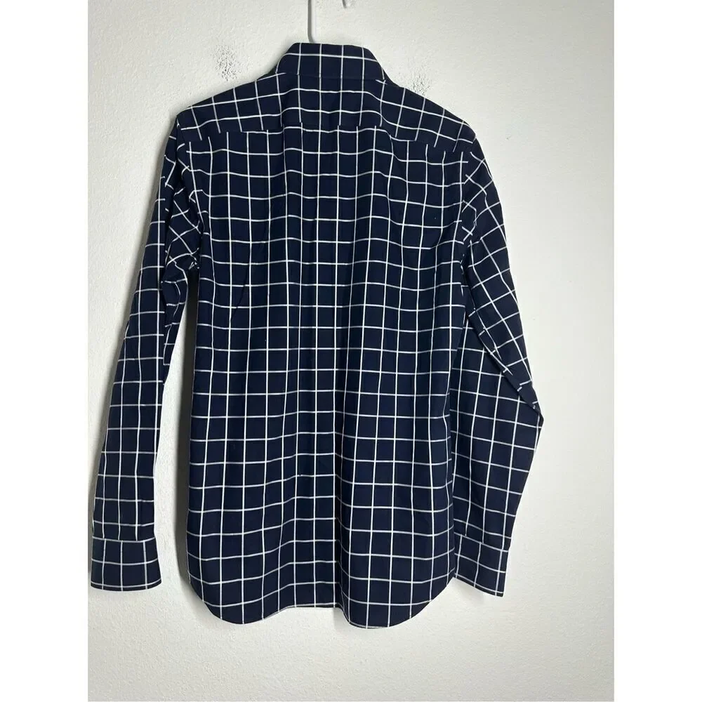 Banana Republic Non-Iron Grant Fit Navy Blue Men’s Shirt Long Sleeve Size S